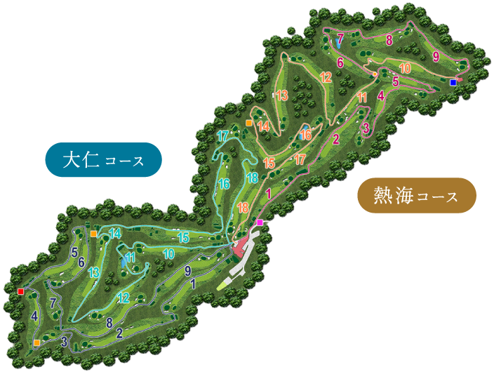 大仁コース 熱海コース